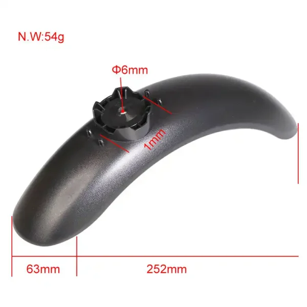 Garde-Boue Avant Et Arrière Pour Ninebot F20/F25/F30/F40 - Déflecteur D'Eau Plastique Noir